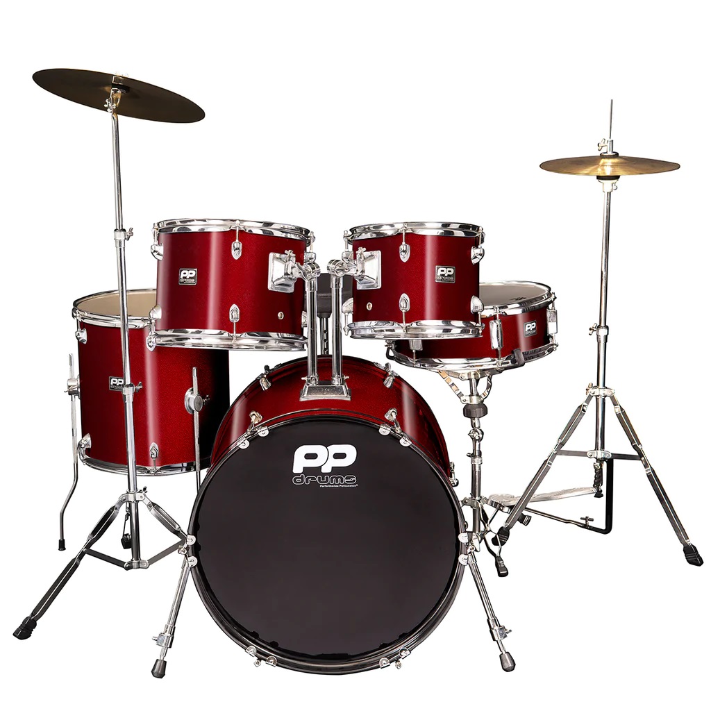 An image of B-Stock PP 5PC Fusion Drumkit Wine Red