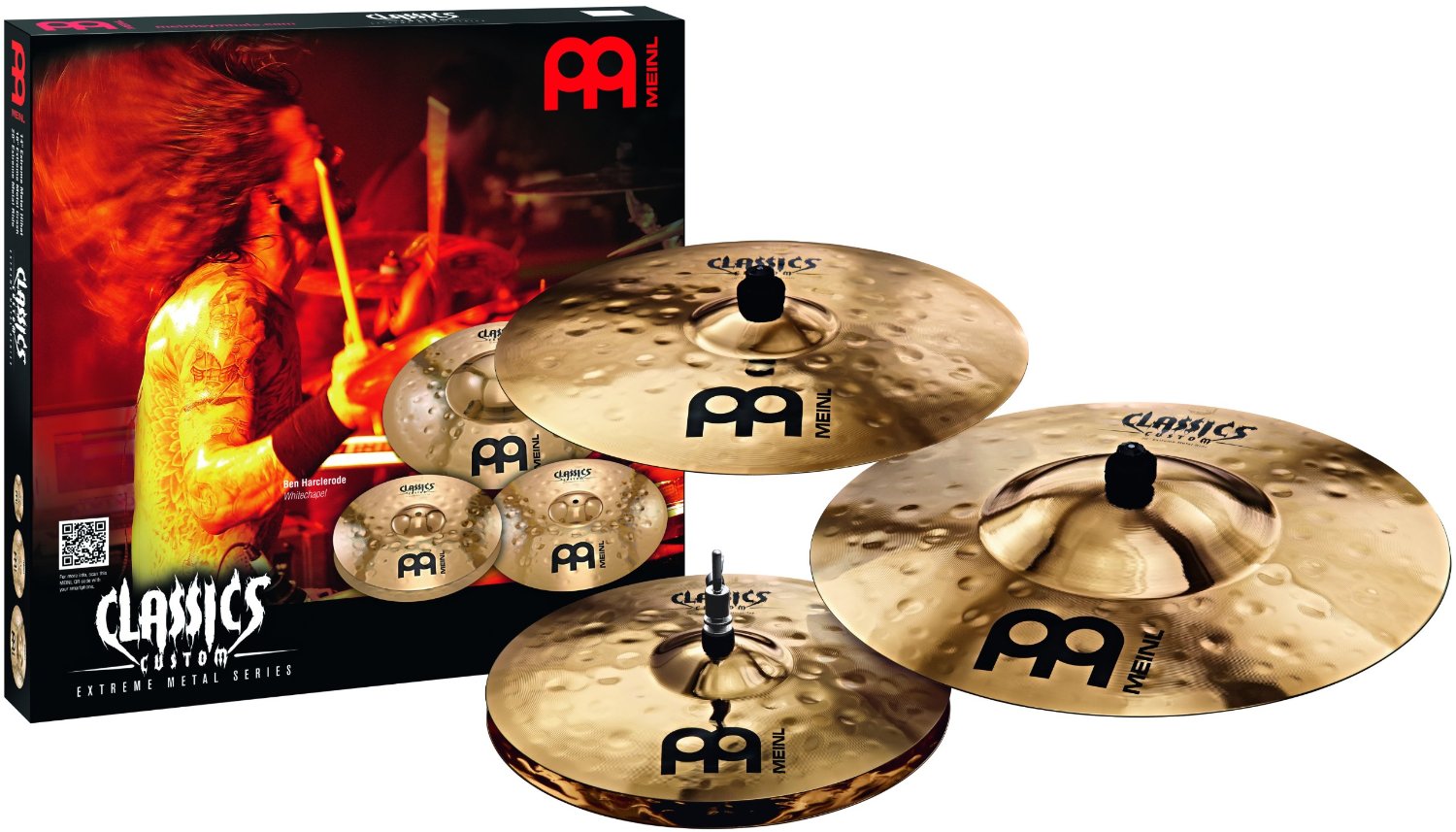 An image of Meinl Classics Custom Extreme Metal Series Cymbal Set | PMT Online