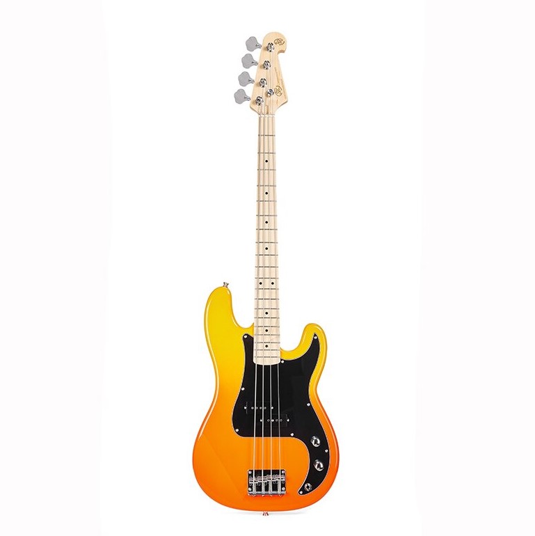 An image of SX Electric Bass Modern Series PB, Orange | PMT Online