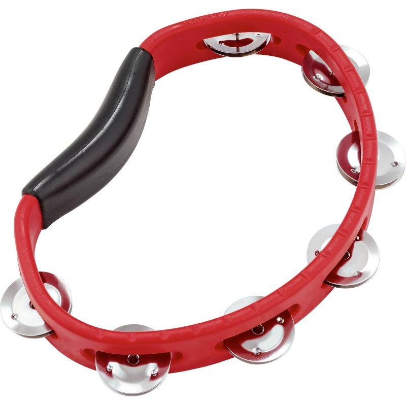 An image of Meinl Headliner Series Red Handheld Tambourine 1 Row | PMT Online