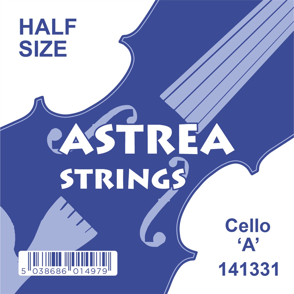 An image of Astrea Cello 1/2 1st String, Size A, Chrome Tape Wound - Gift for a Musician