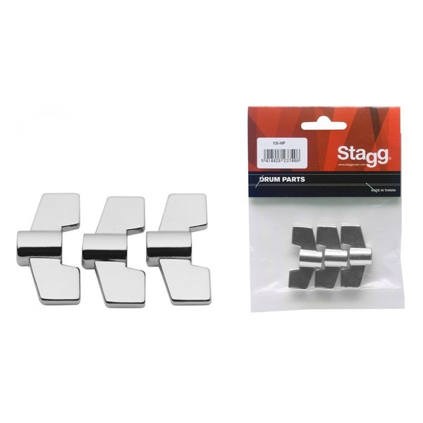 An image of Stagg Generic M8 Wing Nuts x3 | PMT Online
