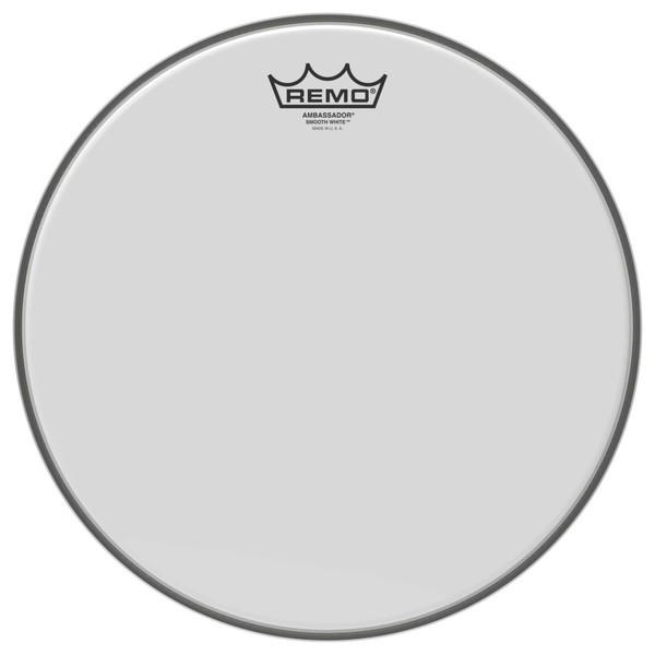 An image of Remo Ambassador Smooth White 10" | PMT Online