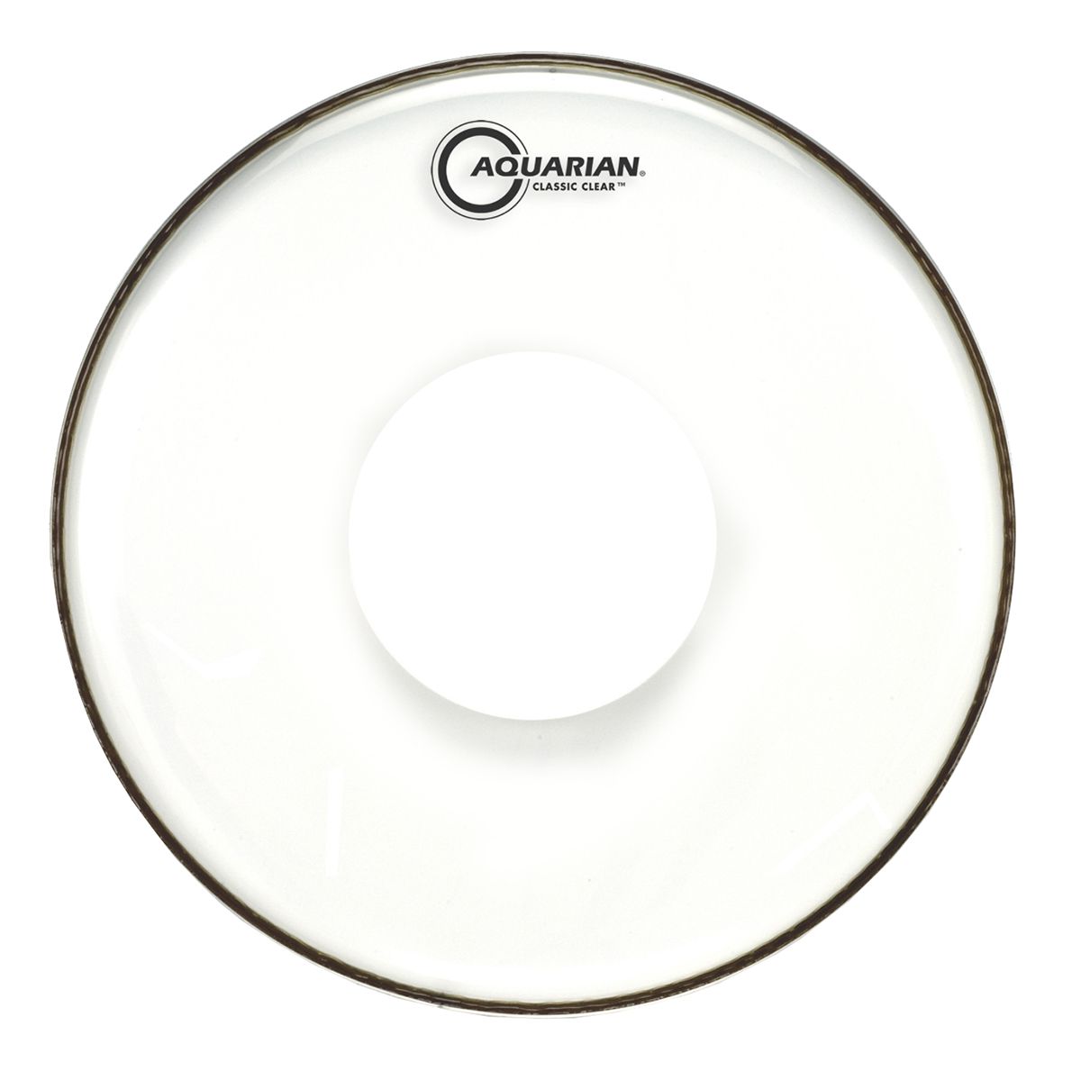 An image of Aquarian Ccpd12 12 Classic Clear Drumhead With Powerdot | PMT Online