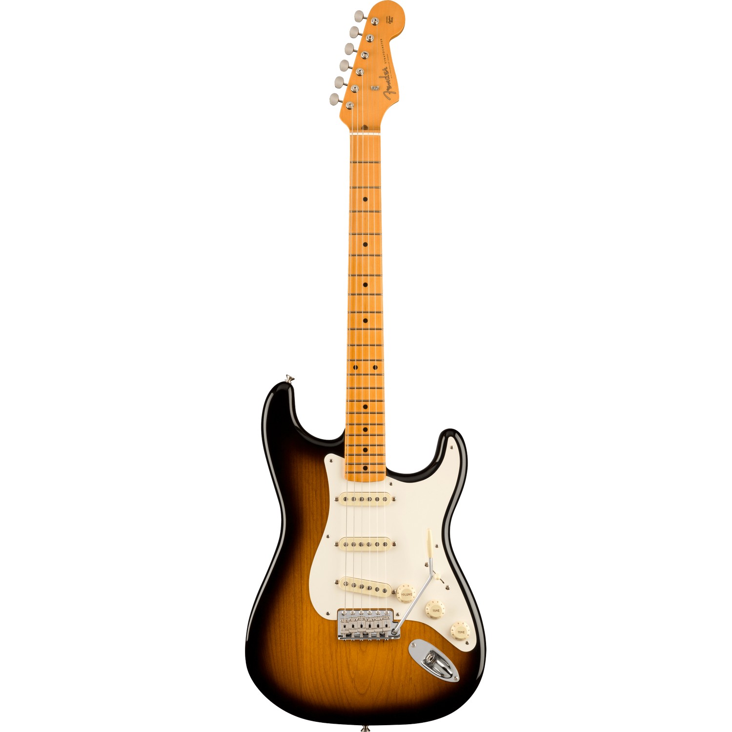 An image of Fender American Vintage II 57 Strat Mn, 2 Tone Sunburst | PMT Online