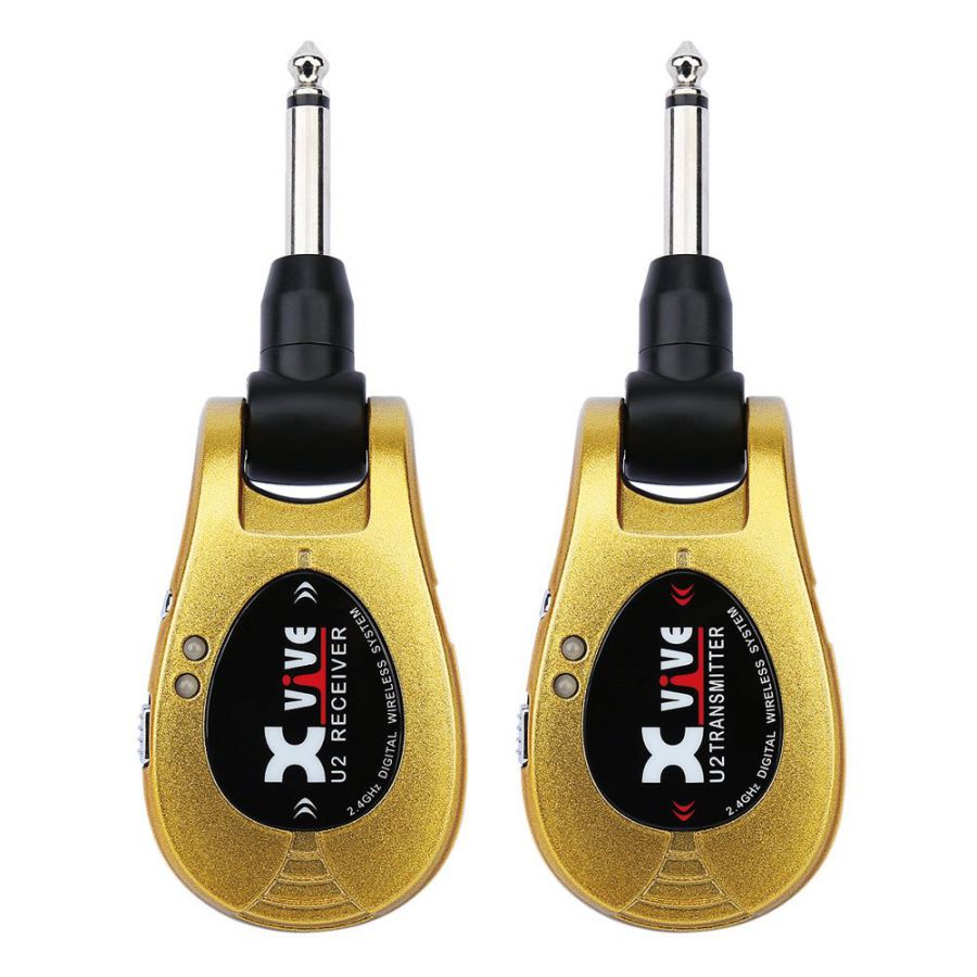 An image of Xvive Wireless Guitar System - Gold | PMT Online
