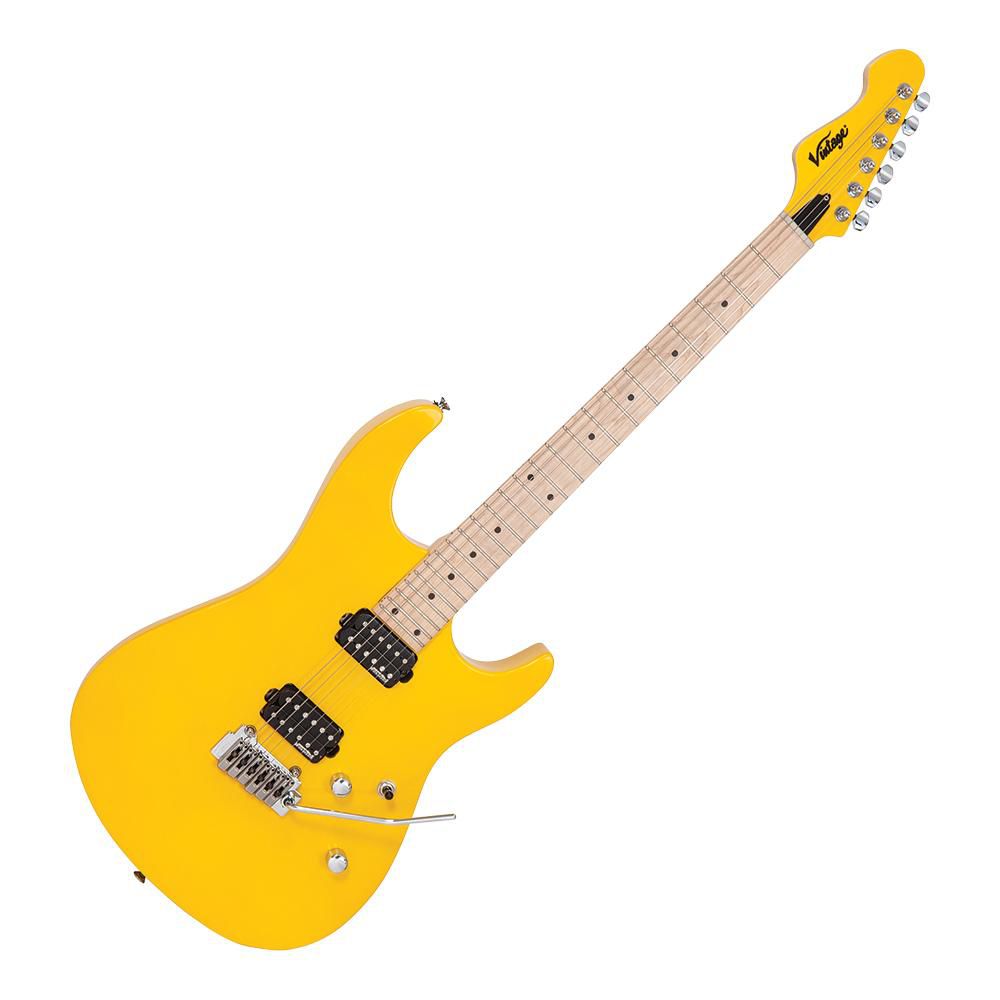 An image of Vintage V6M24 Electric Guitar, Daytona Yellow | PMT Online