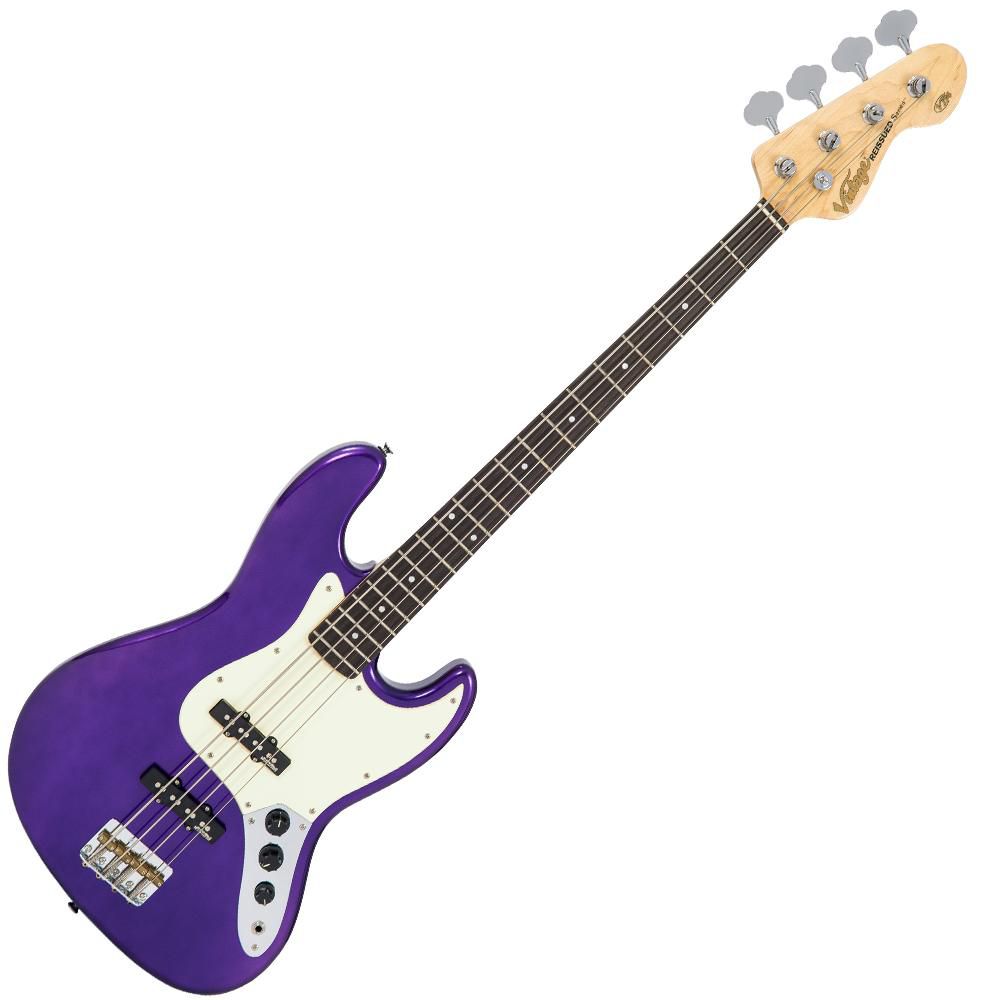 An image of Vintage VJ74 Bass Guitar, Pasadena Purple | PMT Online