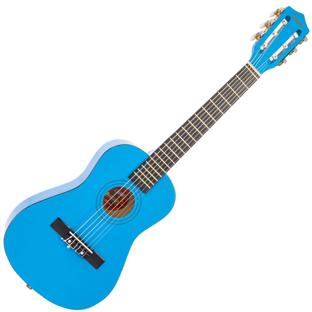 An image of Encore Junior Guitar Outfit - Metallic Blue - Gift for a Guitarist | PMT Online
