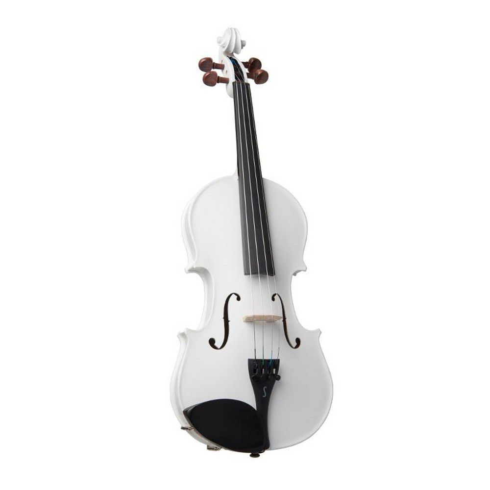 An image of Harlequin 1401FWH Violin Outfit, White 1-4 | PMT Online
