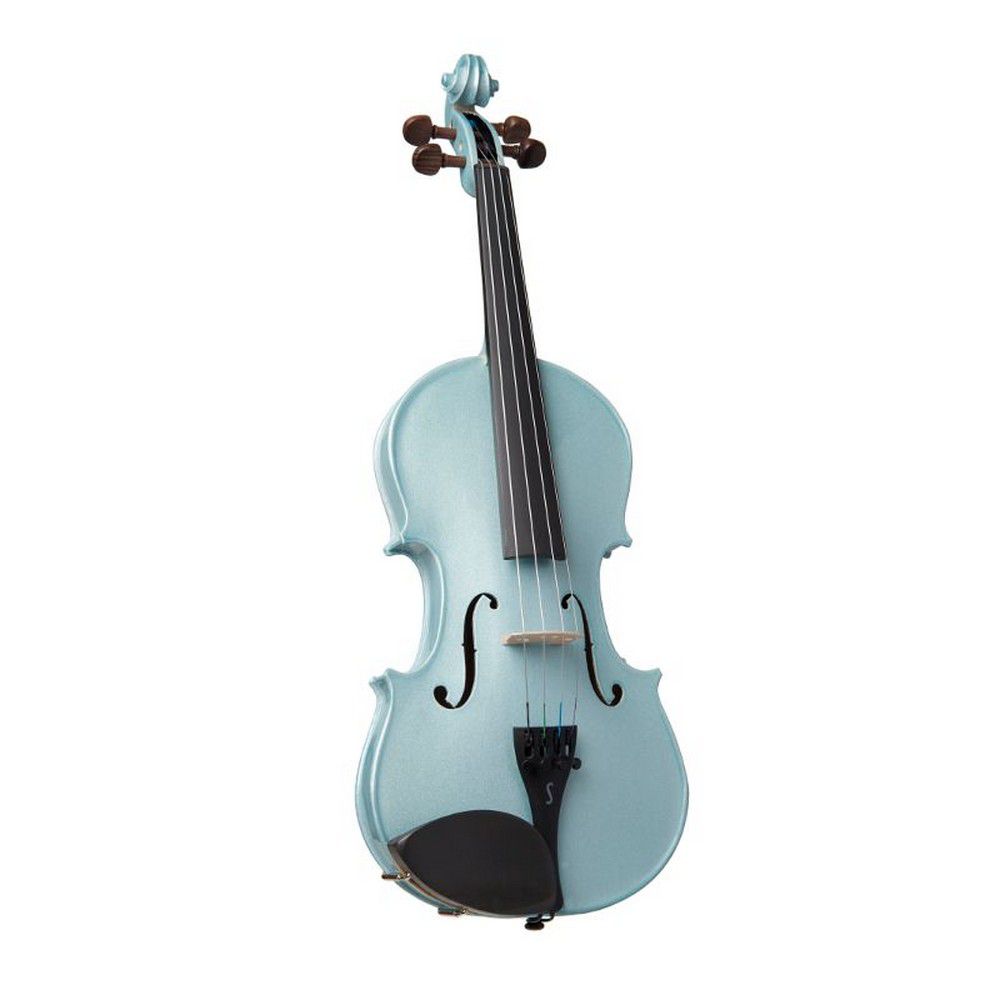 An image of Harlequin 1401FLBU Violin Outfit, Light Blue 1-4 | PMT Online