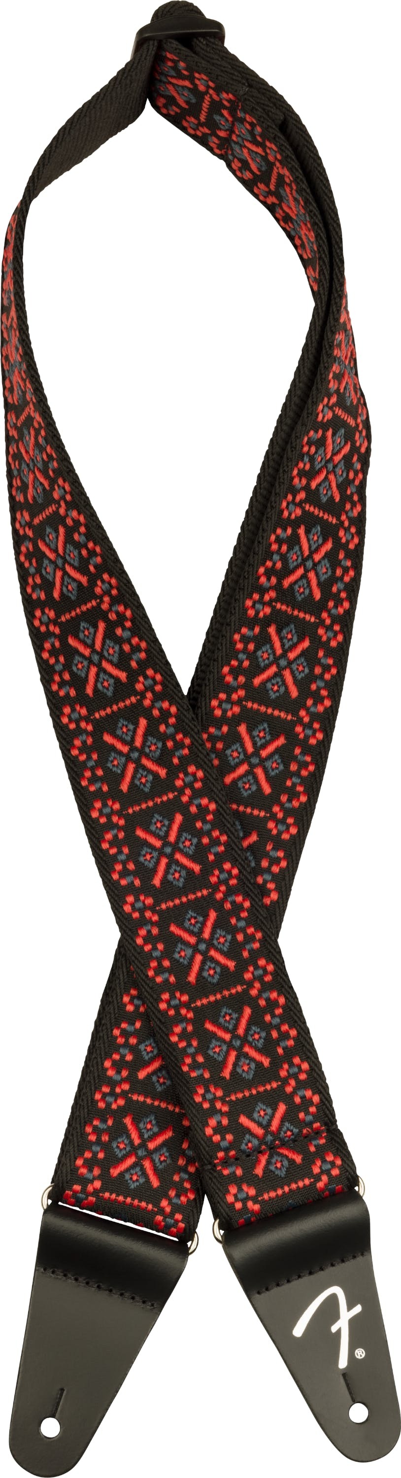 An image of Fender Pasadena Woven Straps Lattice Red | PMT Online