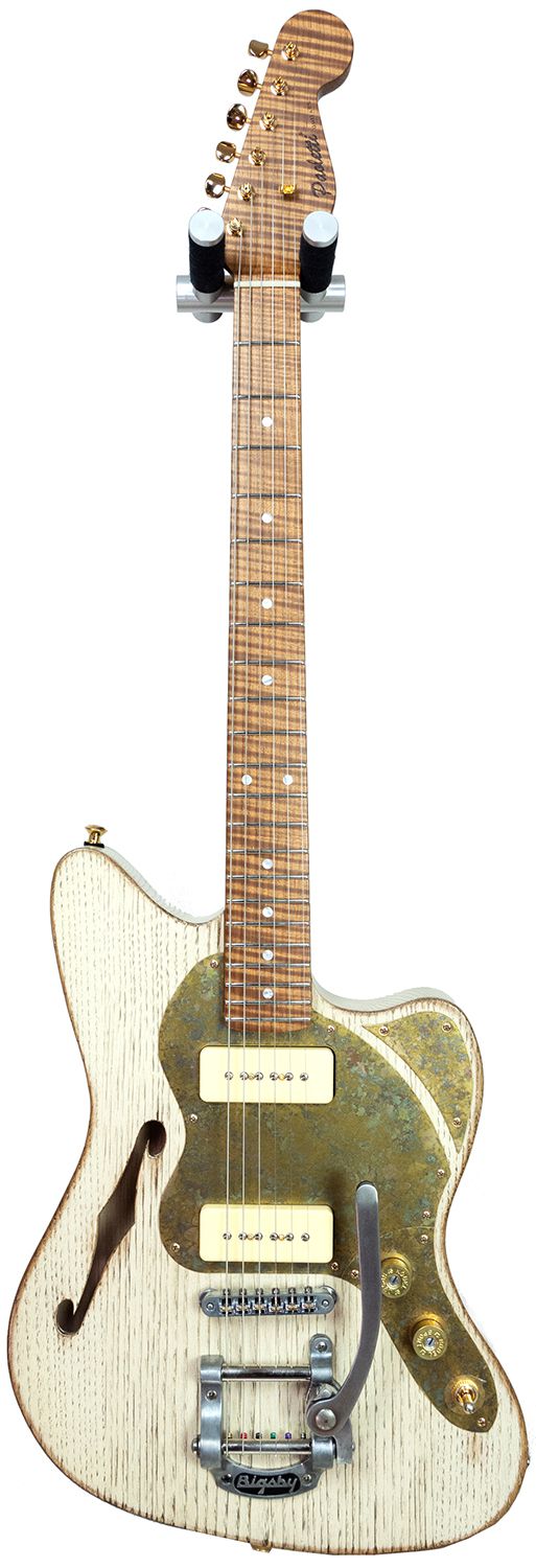 An image of Paoletti Guitar 112 Lounge 2P90 Guitar, Cream | PMT Online