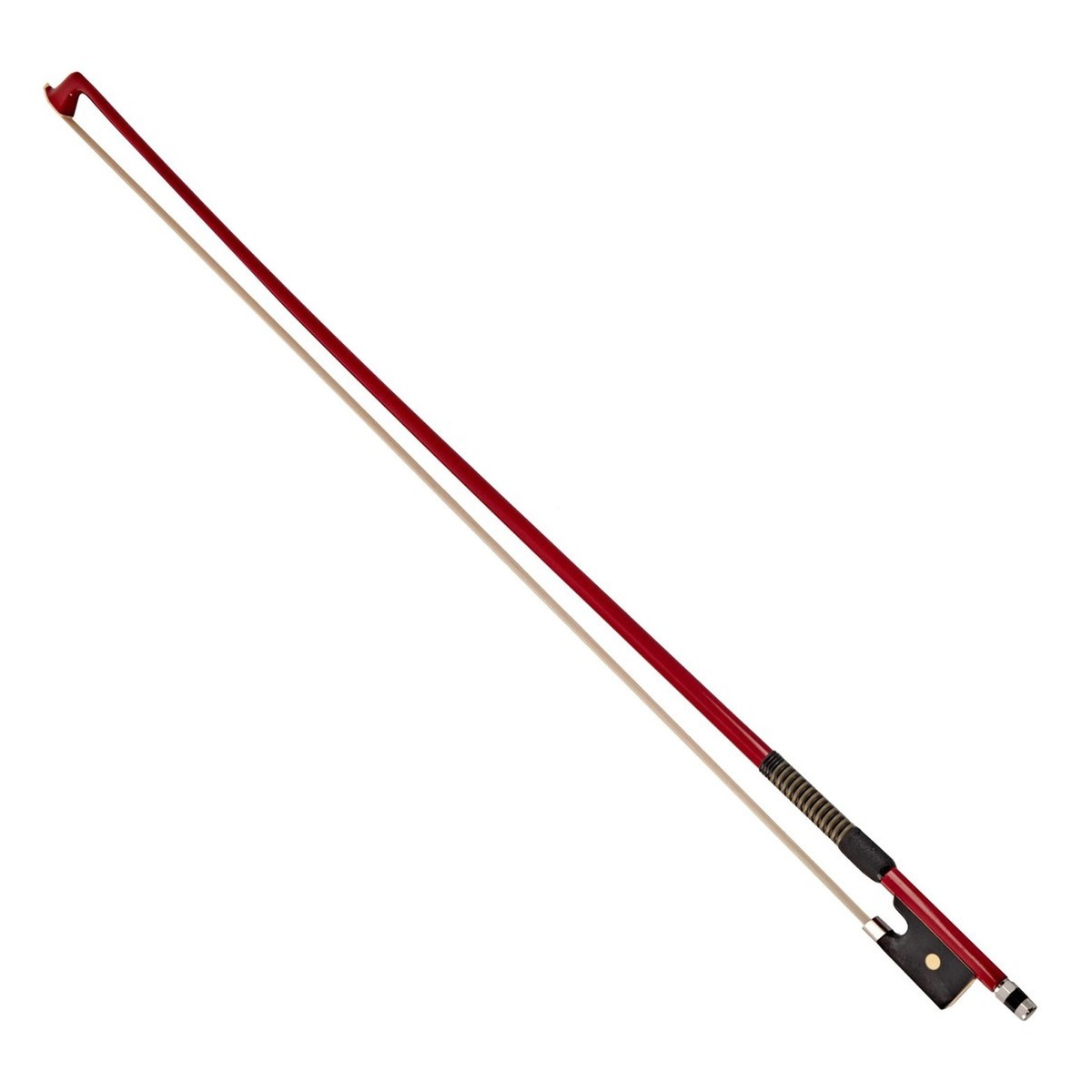 An image of P & H Cello Bow Red Fibreglass Natural Hair 4/4 | PMT Online