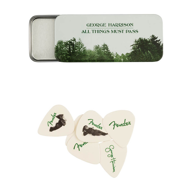 An image of Fender George Harrison Picks x6 With Tin | PMT Online