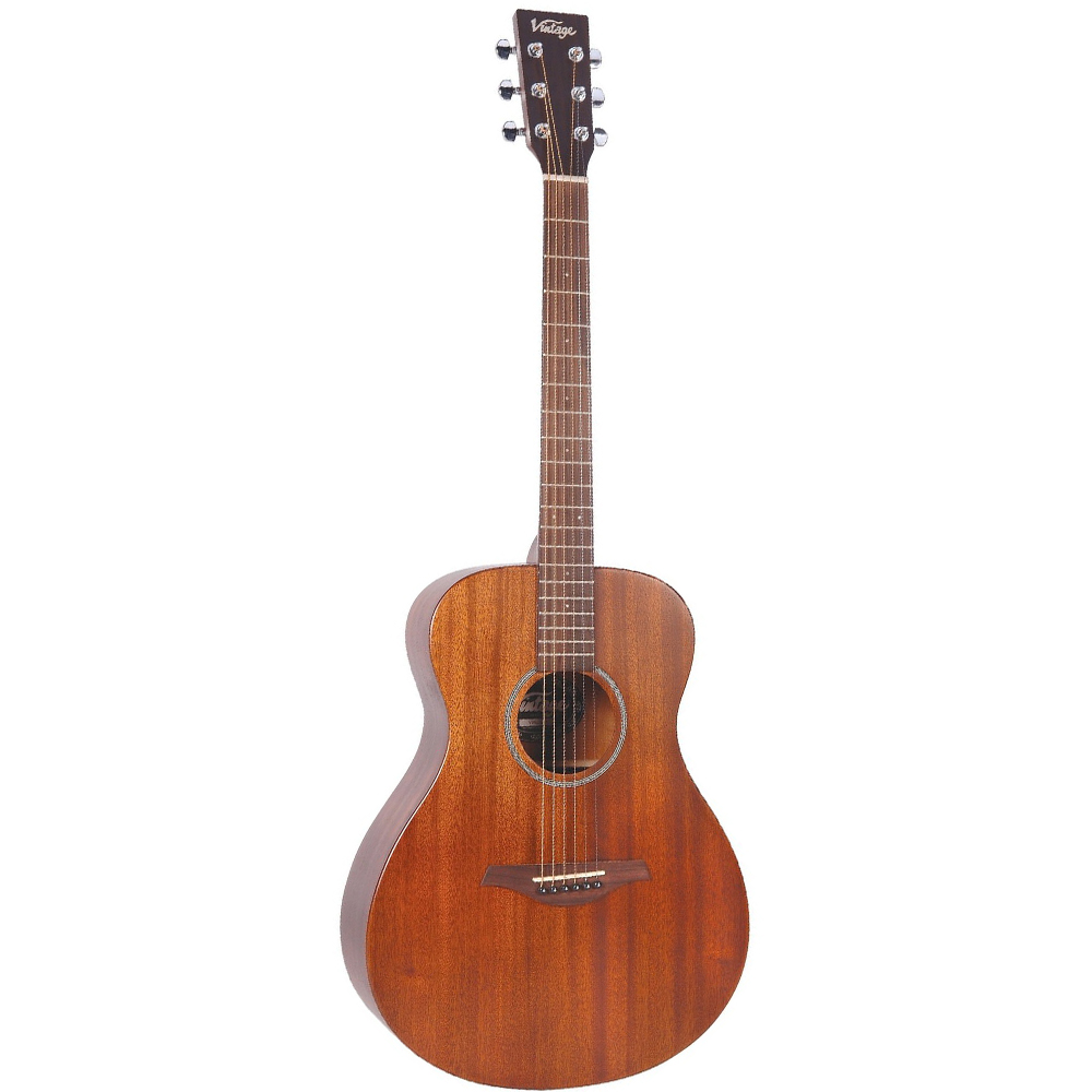 An image of Vintage Folk Guitar- Solid Top Mahogany Series | PMT Online