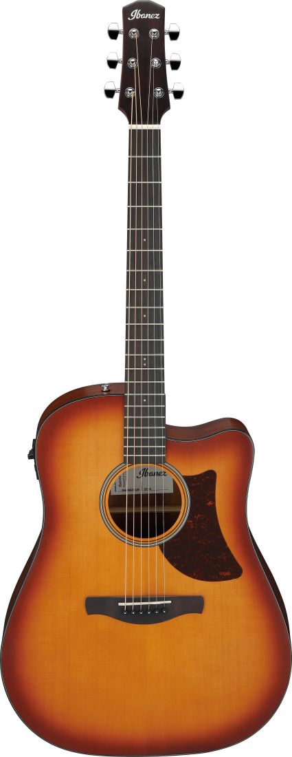 An image of Ibanez AAD50CE-LBS Electro Acoustic Guitar, Light Brown Sunburst Low Gloss | PMT...