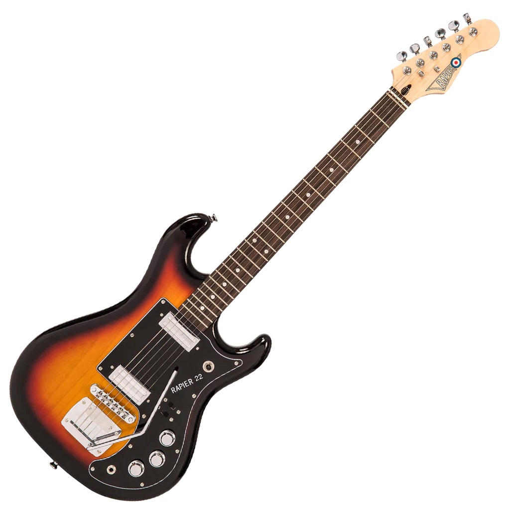 An image of Rapier 22 Electric Guitar, 3 Tone Sunburst | PMT Online