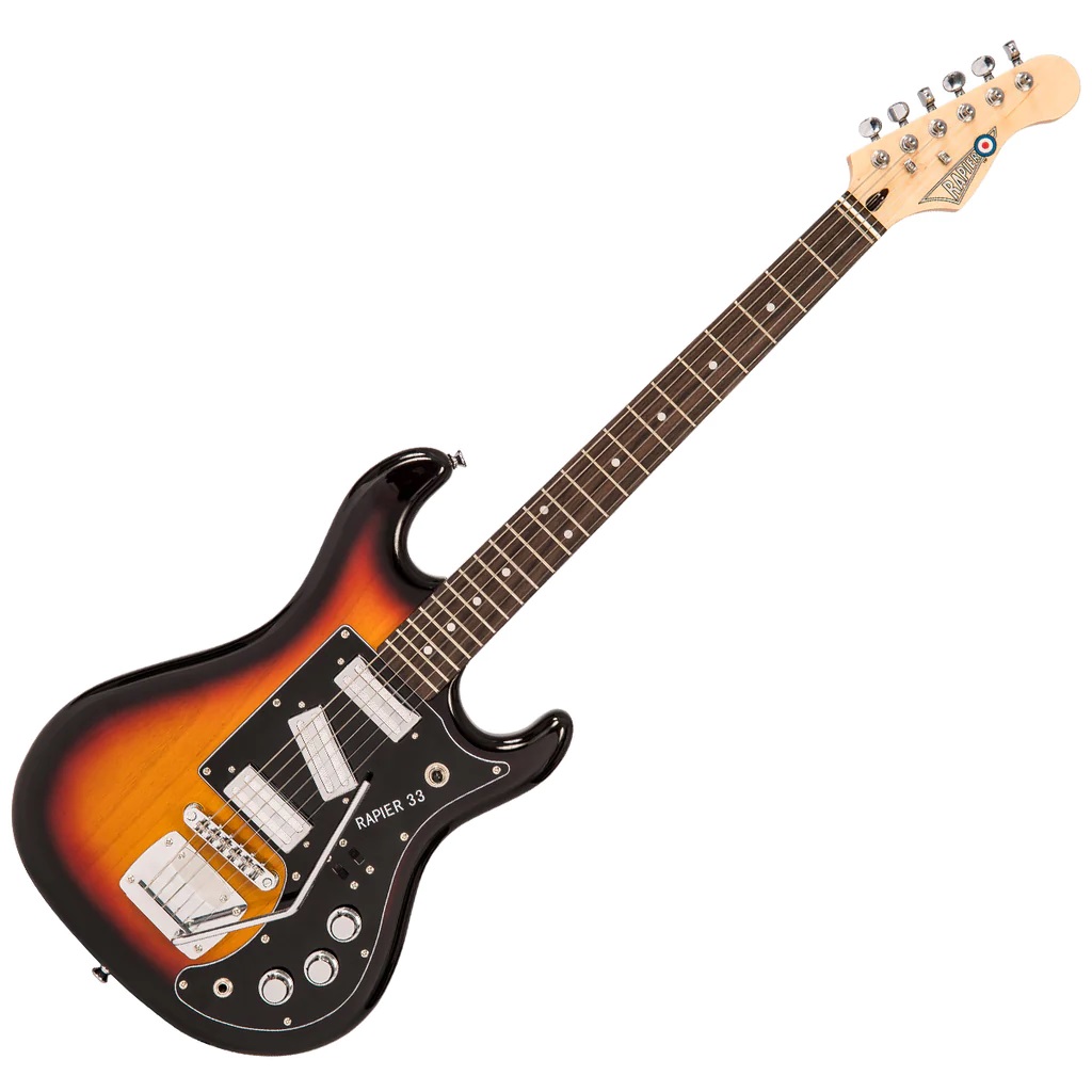 An image of Rapier 33 Electric Guitar, 3 Tone Sunburst | PMT Online