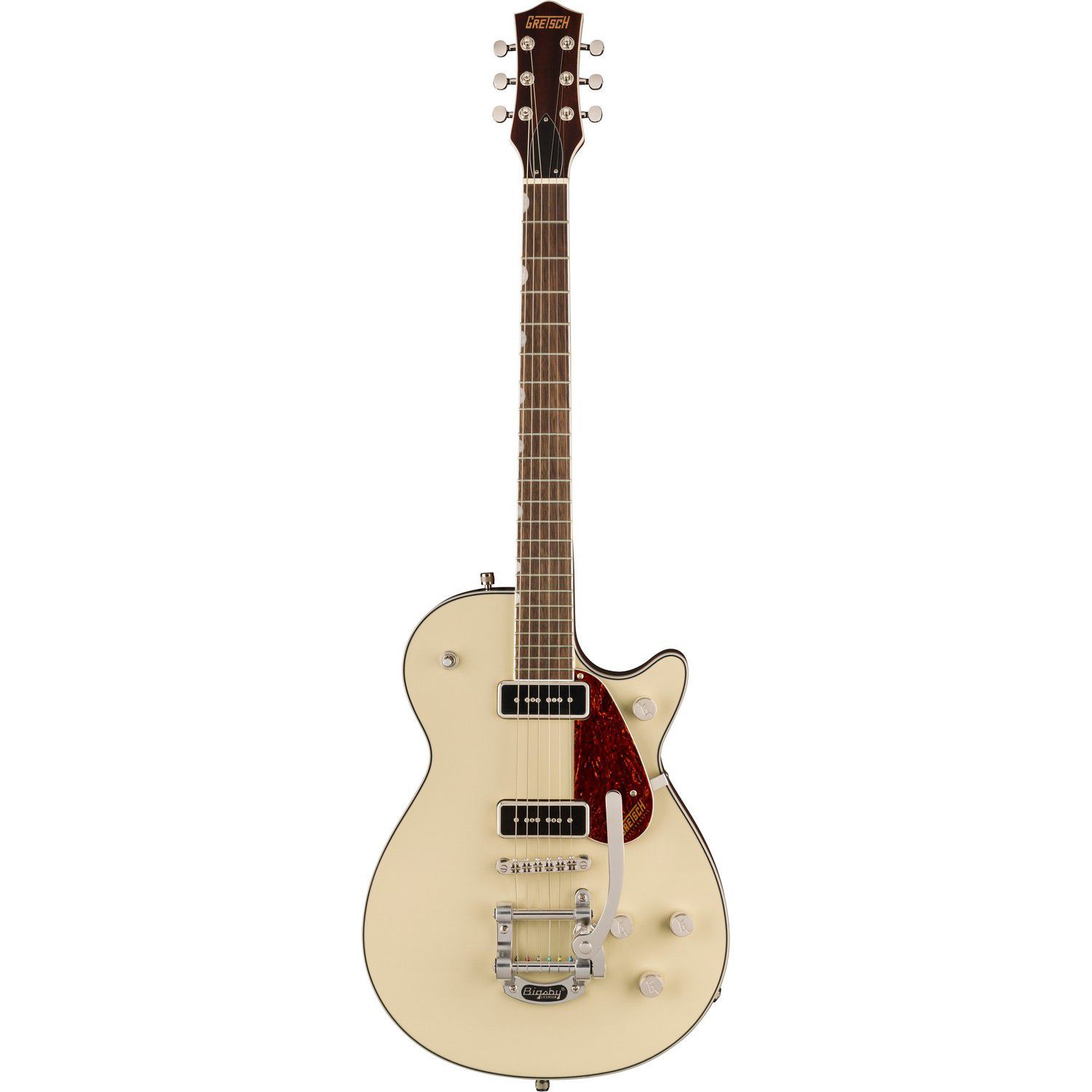 An image of Gretsch G5210t-p90 Electromatic Jet Two 90 SC w Bigsby, IL, Vintage White | PMT ...