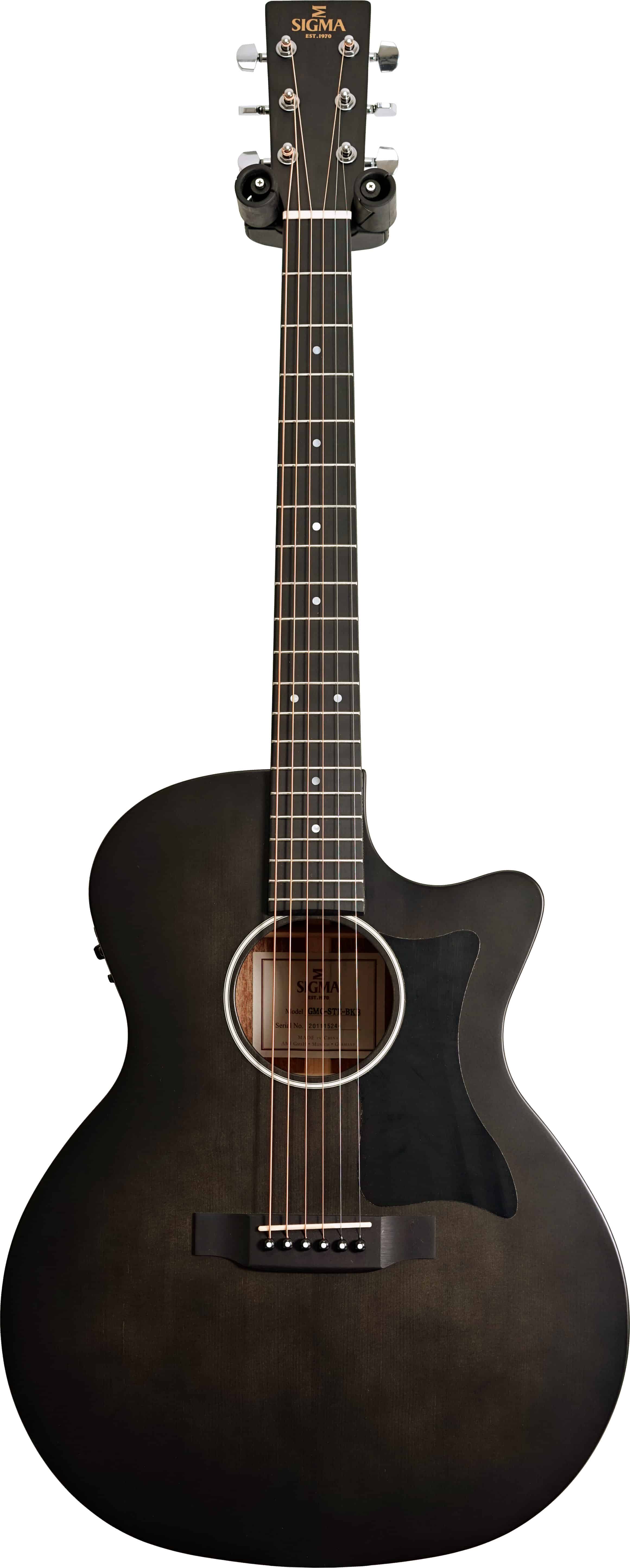 An image of Sigma SIG-GMC-STE-BKB ST Series Acoustic Guitar w Fishman isys+ | PMT Online