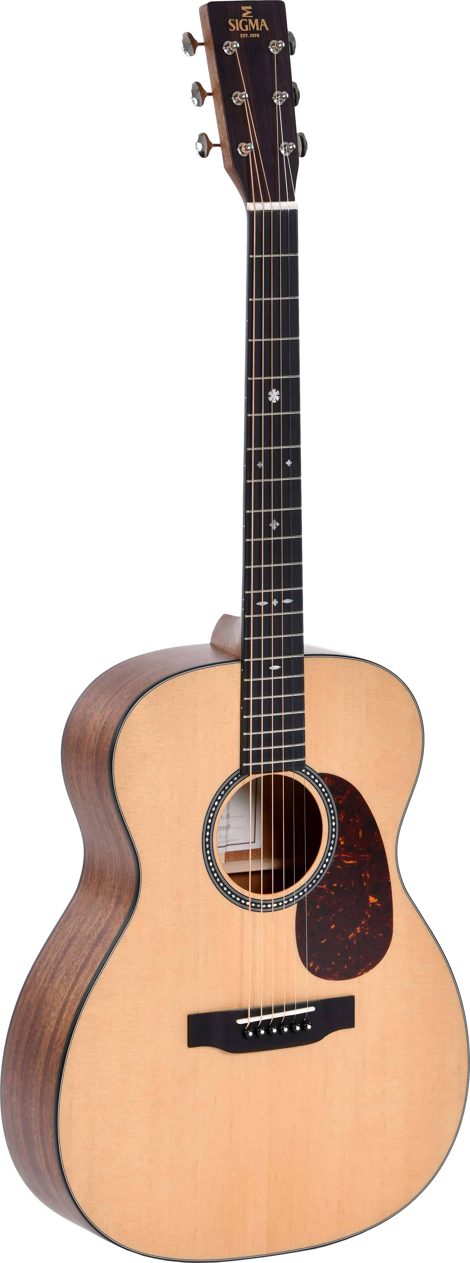 An image of Sigma All-Solid 000 Size - Sitka Spruce Top Mahogany Back & Sides - LR Baggs EAS...