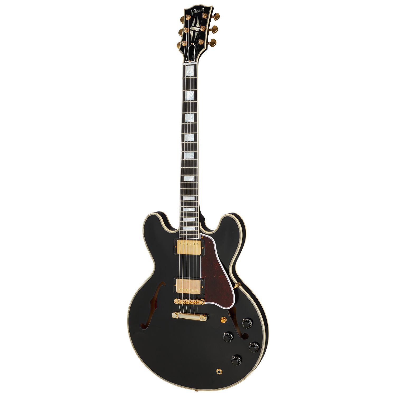 An image of Gibson 1959 ES-355 Reissue VOS Electric Guitar, Ebony | PMT Online
