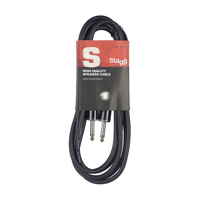An image of Stagg SSP6PP15 Speaker Cable Jack/Jack 6m