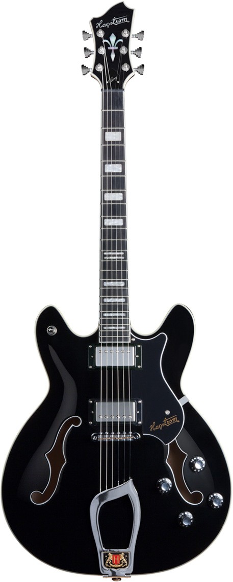 An image of Hagstrom Viking Electric Guitar, Black | PMT Online