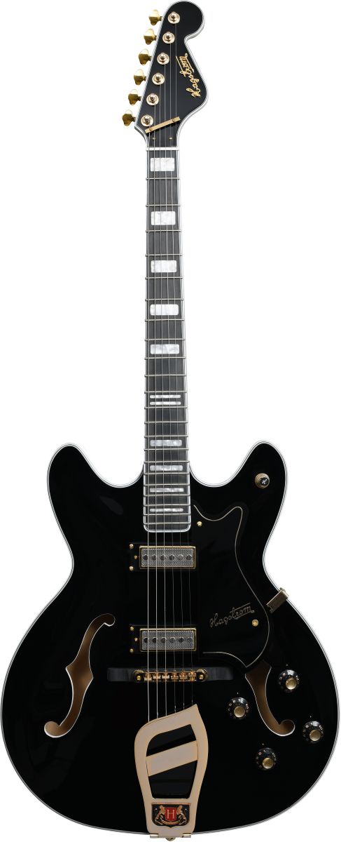 An image of Hagstrom '67 Viking II Electric Guitar, Black | PMT Online