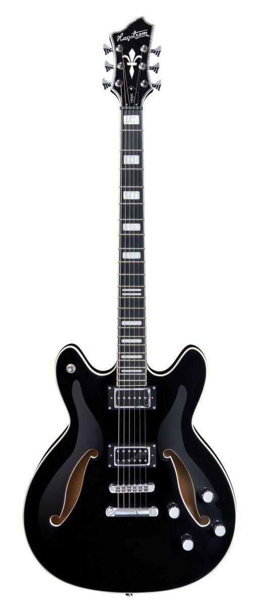 An image of Hagstrom Viking Deluxe Baritone Black | PMT Online