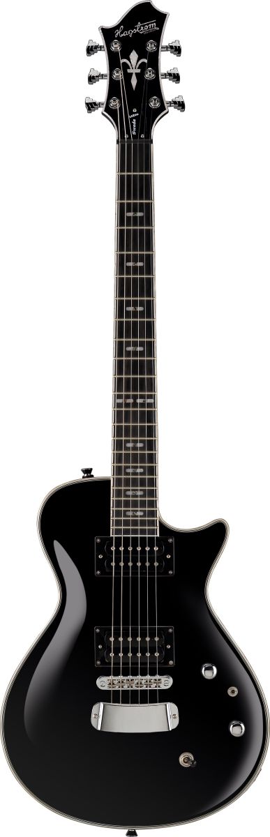 An image of Hagstrom Ultra Swede Electric Guitar, Black Gloss | PMT Online