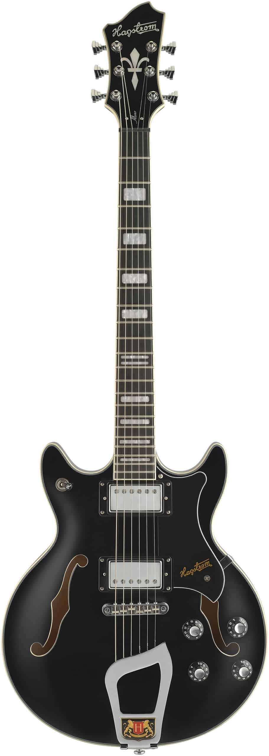 An image of Hagstrom Alvar Electric Guitar, Black Gloss | PMT Online