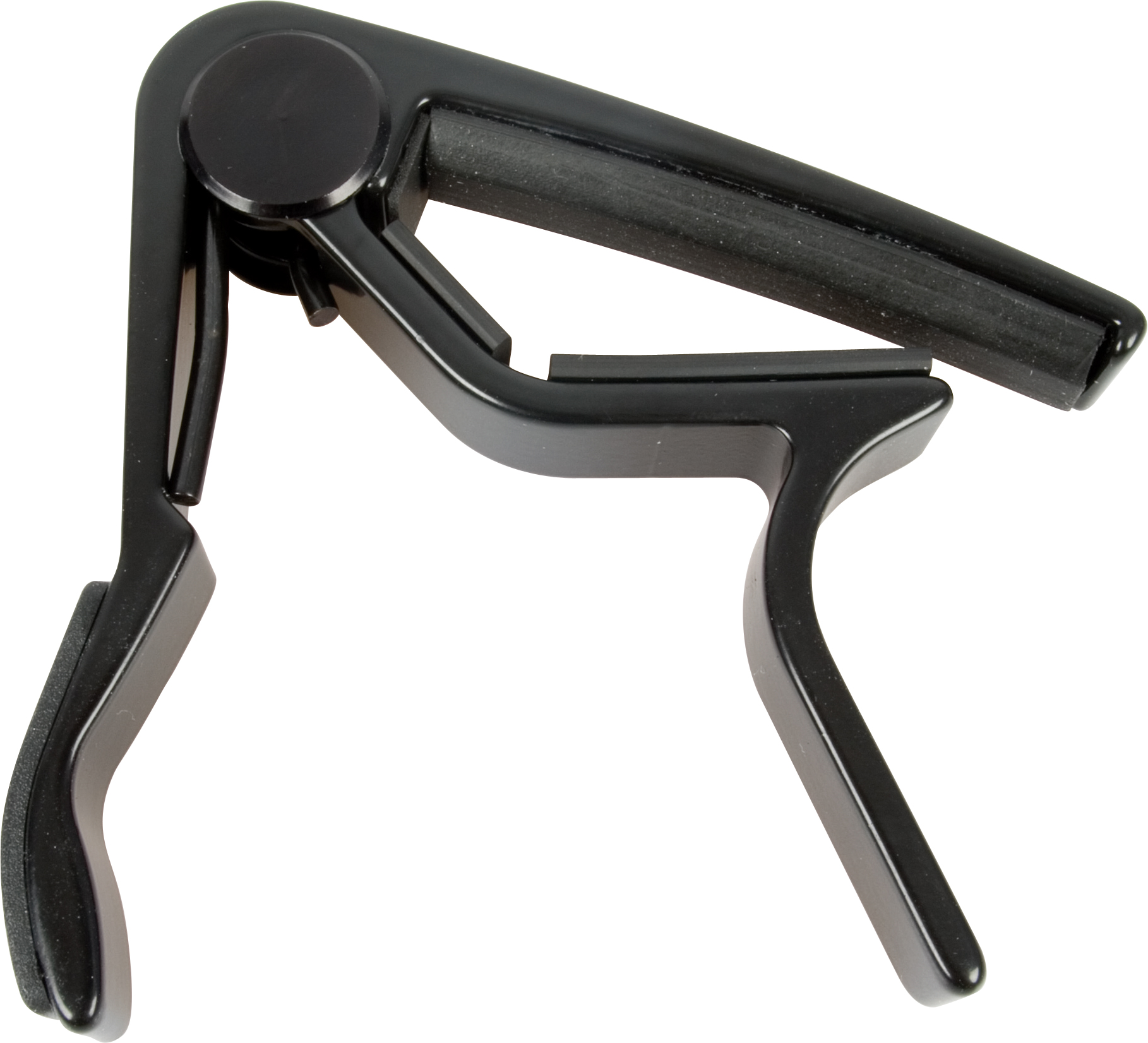 An image of Dunlop Trigger Acoustic Capo Curved Black - Gift for a Guitarist | PMT Online