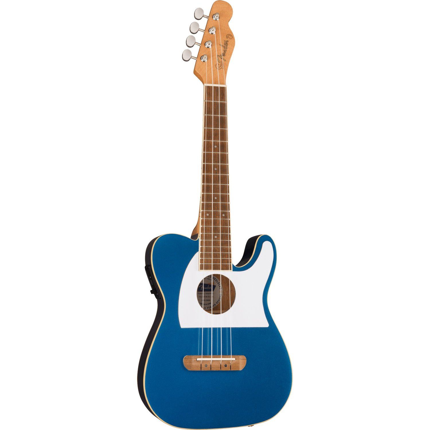 An image of Fender Fullerton Tele Uke WN WPG Lake Placid Blue | PMT Online
