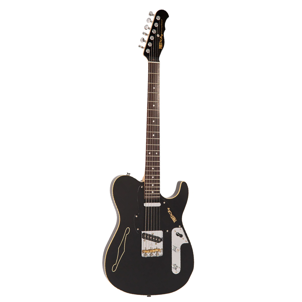 An image of Fret King Country Squire Stealth - Gloss Black | PMT Online