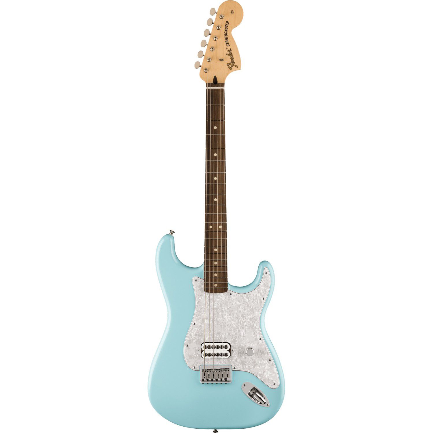 An image of Fender Ltd Edition Tom Delonge Stratocaster Rw, Daphne Blue | PMT Online