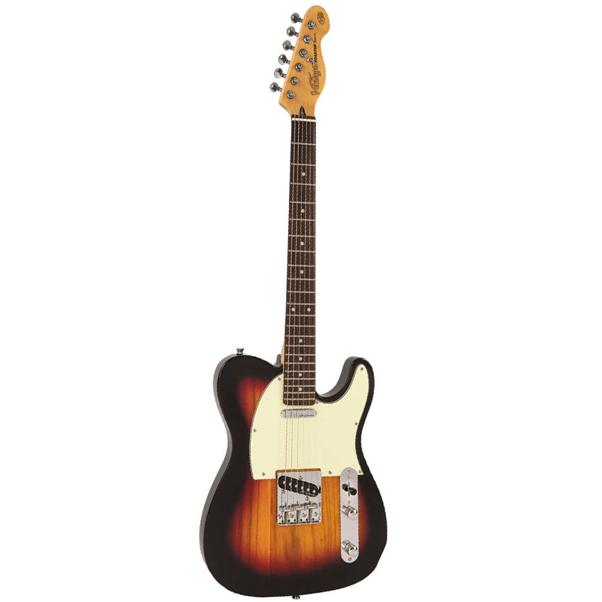 An image of Vintage V20 Coaster Electric Guitar Pack - 3 Tone Sunburst | PMT Online
