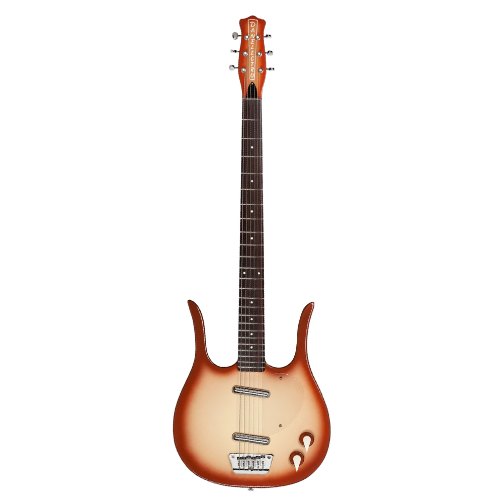 An image of Danelectro Longhorn Baritone Guitar - Copper Burst