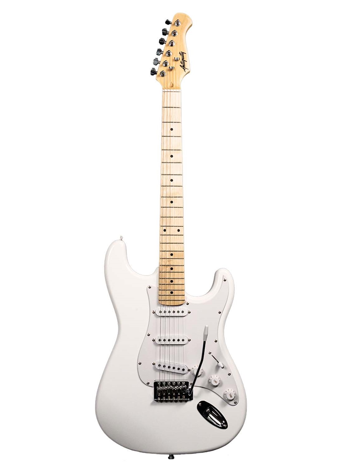 An image of Antiquity St1 Electric Guitar White - Beginner Electric Guitar