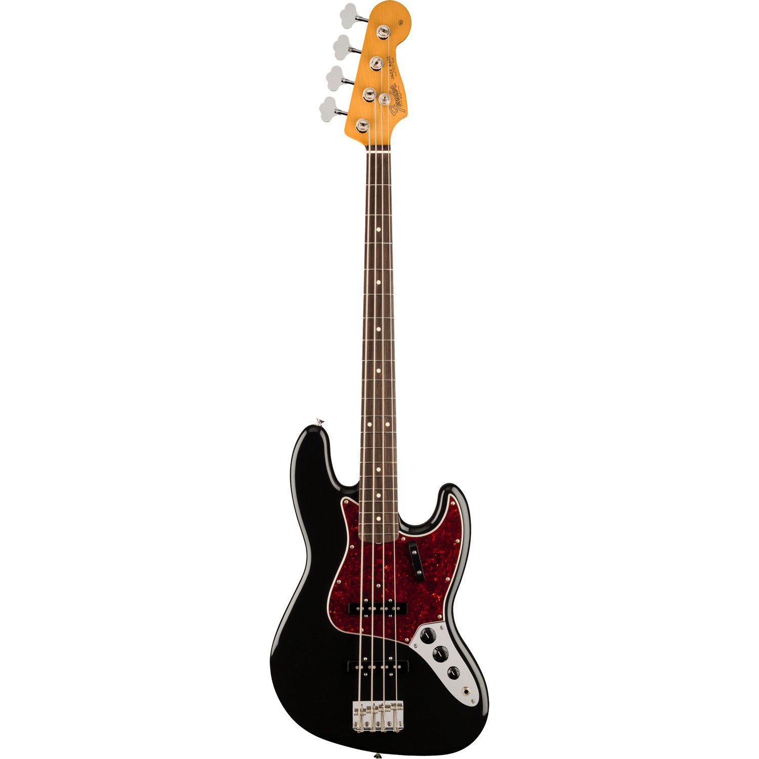 An image of Fender Vintera II 60s Jazz Bass RW, Black | PMT Online