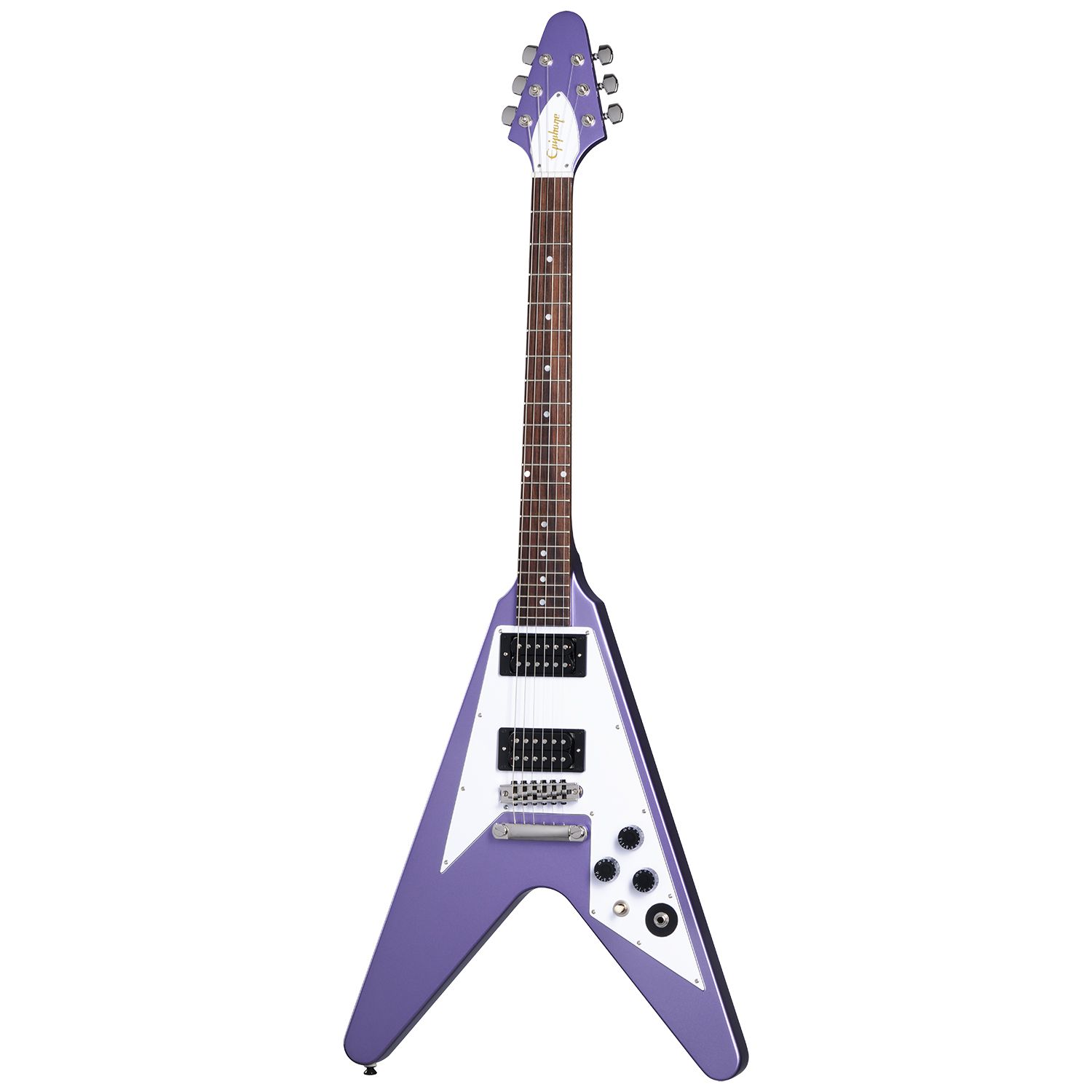 An image of Epiphone Kirk Hammett 1979 Flying V, Purple Metallic | PMT Online