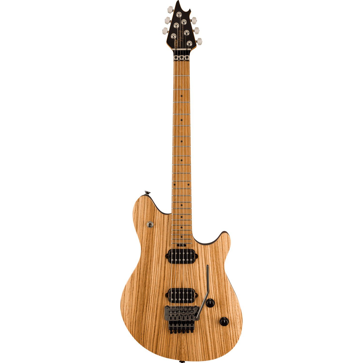 An image of Evh Wolfgang Standard Exotic Baked Maple Fb Zebrawood Electric Guitar | PMT Onli...
