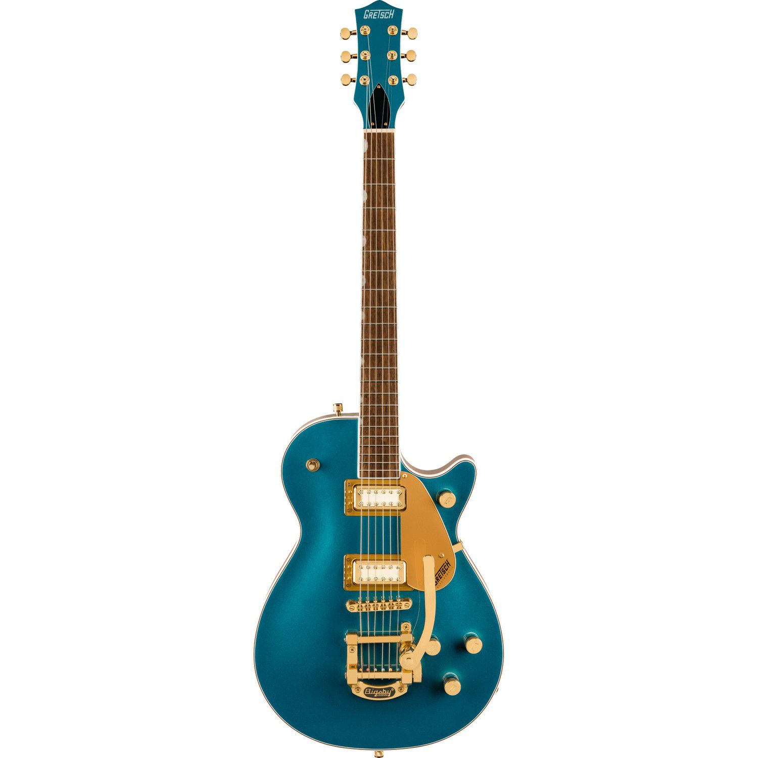 An image of Gretsch Electromatic Ltd Pristine Jet Electric Guitar, Petrol | PMT Online
