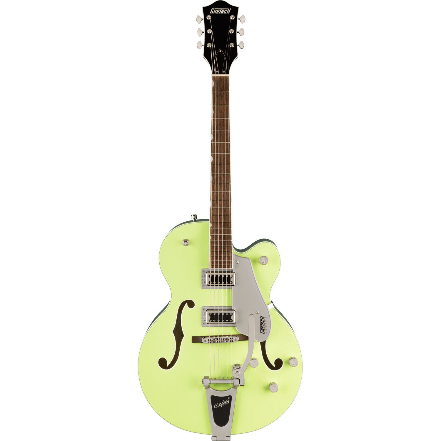 An image of Gretsch Electromatic G5420T CLS HLW Bigsby Two-Tone Anniversary Green Electric G...