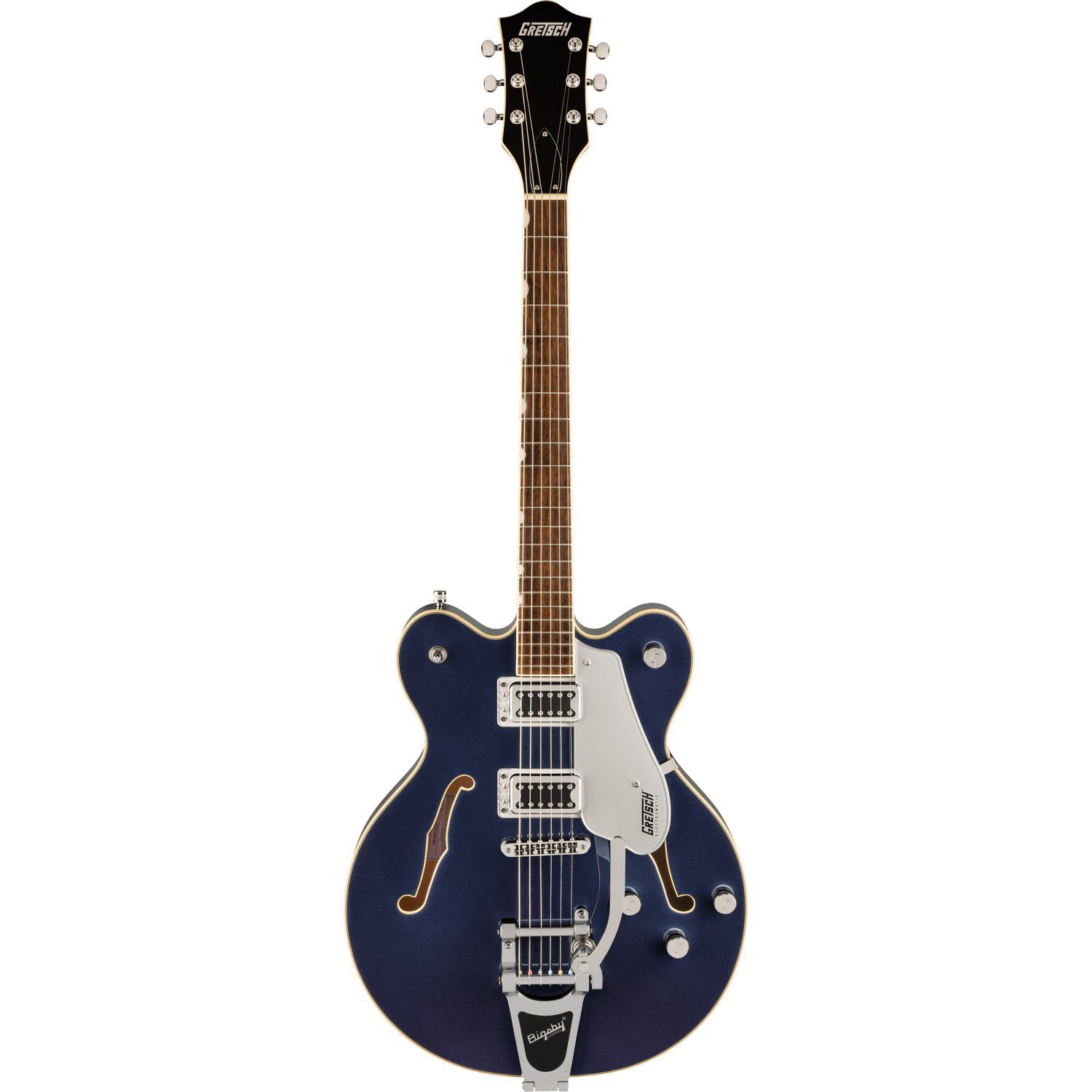 An image of Gretsch Electromatic G5622t CB Electric Guitar w Bigsby, Midnight Sapphire | PMT...