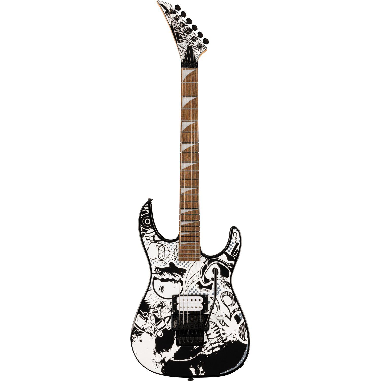 An image of Jackson X-Series DK1 Electric Guitar, Skull Kaos