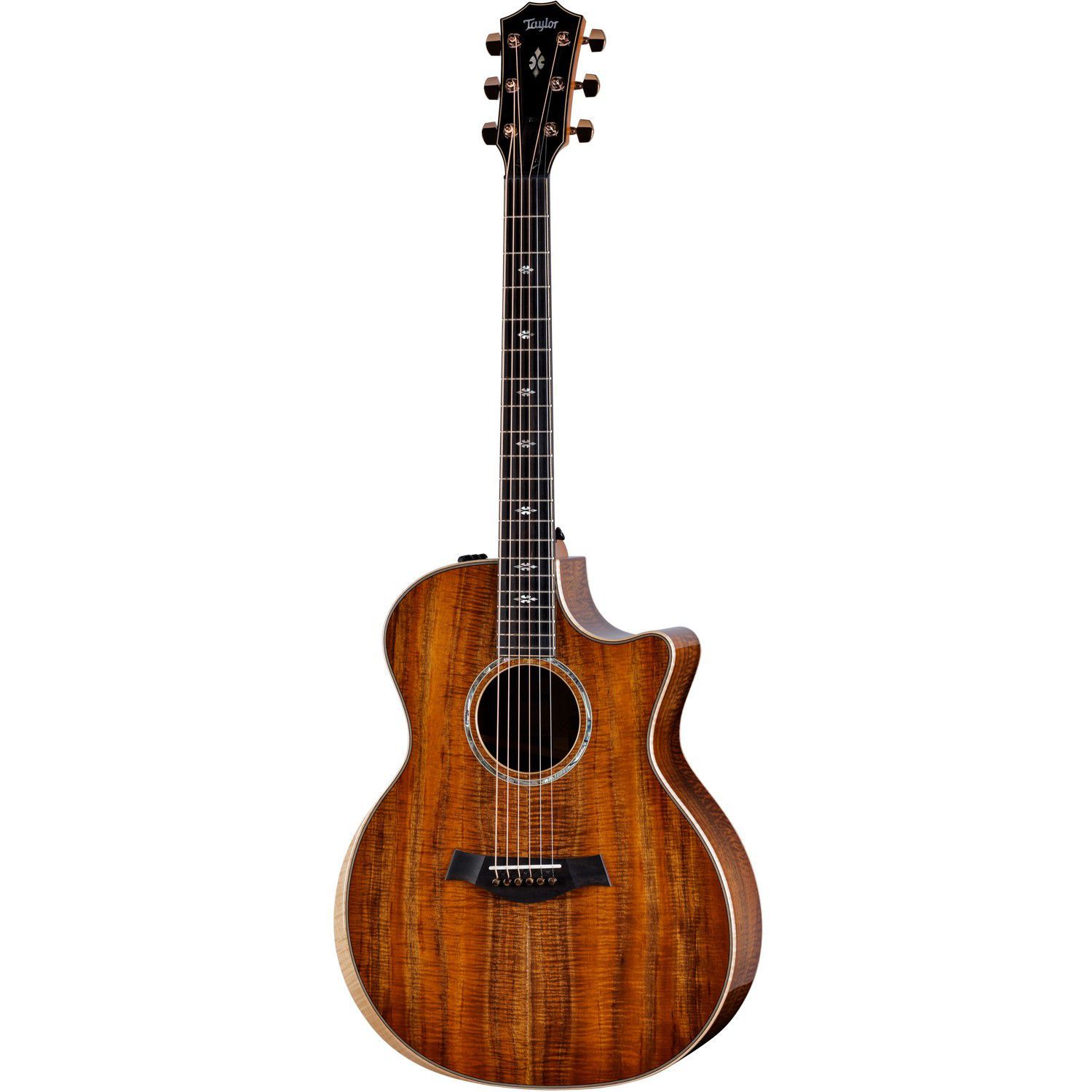An image of Taylor Custom Grand Auditorium All Aa Koa Electro Acoustic Guitar | PMT Online