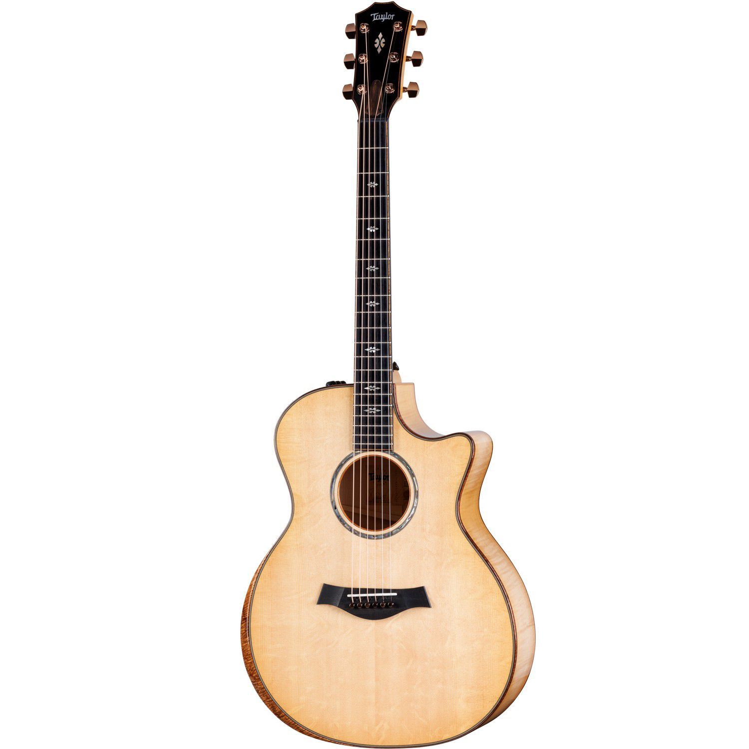 An image of Taylor Custom Grand Auditorium Bearclaw Sitka Spruce FM Electro Acoustic | PMT O...