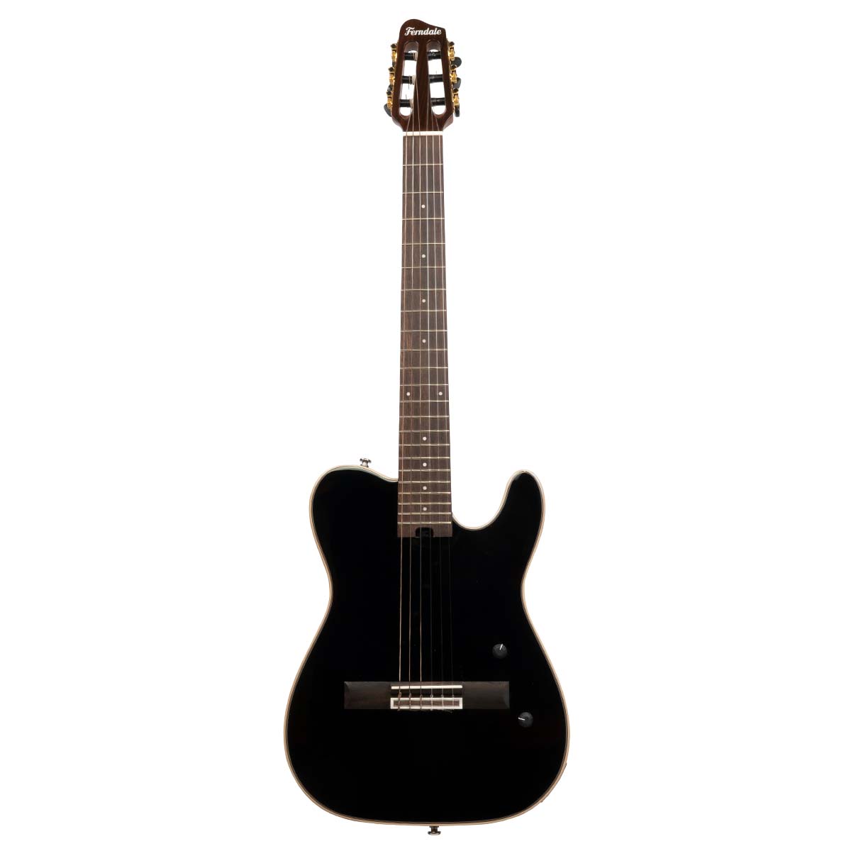 An image of Ferndale EC-2 Electro Classical Guitar, Black | PMT Online